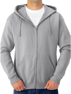 Jerzees Men's Fleece Full Zip Hooded Jacket