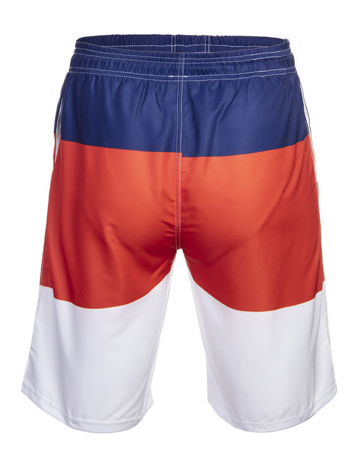 LELINTA Shorts Polyester Swim Trunks for Men, Quick-Dry Colorblock Swim Pants