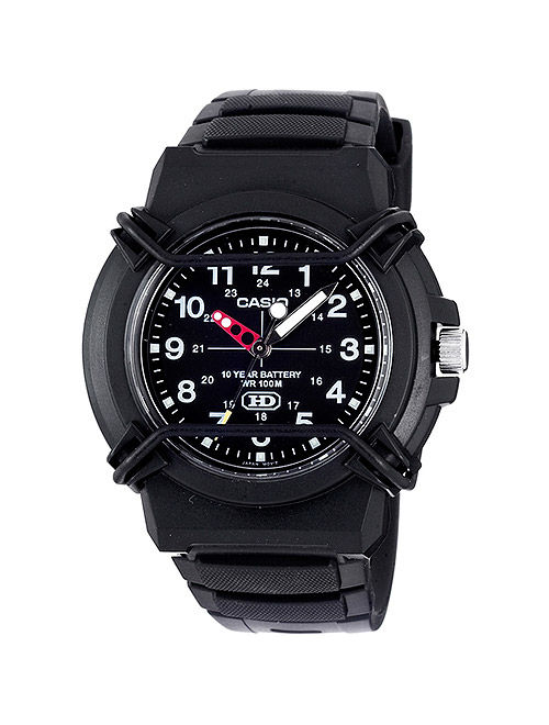 Casio Men's 10-Year Battery Sport Analog Watch, Black Resin Strap