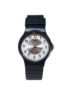 Classic Analog Water Resistant Watch w/ Resin Band - MQ24 - 10 Styles