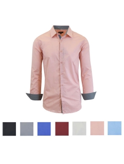 Men's Long Sleeve Casual Dress Shirt