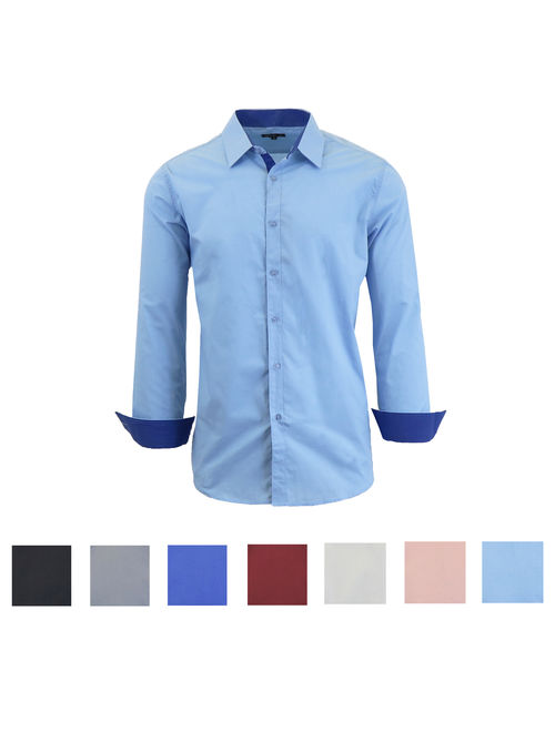 Men's Long Sleeve Casual Dress Shirt