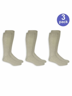 True Rib Dress Socks, 3 Pairs