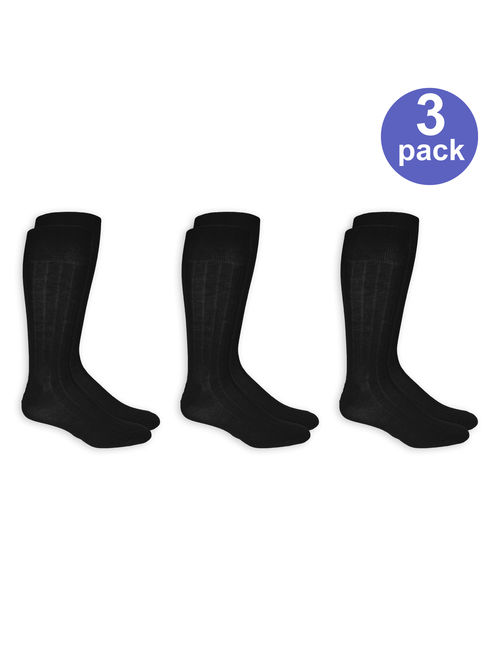 True Rib Dress Socks, 3 Pairs