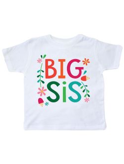 Big Sis Girls Cute Sister Announcement Gift Toddler T-Shirt