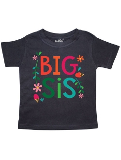 Big Sis Girls Cute Sister Announcement Gift Toddler T-Shirt