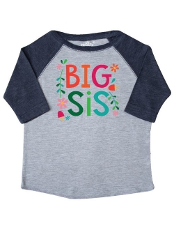 Big Sis Girls Cute Sister Announcement Gift Toddler T-Shirt