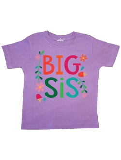 Big Sis Girls Cute Sister Announcement Gift Toddler T-Shirt