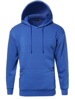 FashionOutfit Men's Basic Pullover Fleece Hooded Sweatshirt