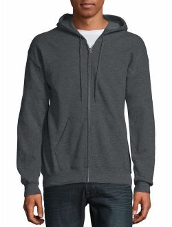 Men's EcoSmart Fleece Zip Pullover Hoodie with Front Pocket