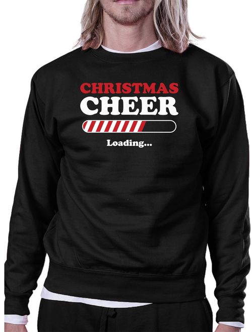 Christmas Cheer Loading Sweatshirt Winter Pullover Fleece Sweater