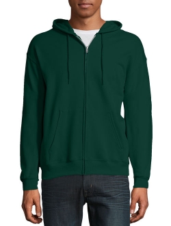 Men's Ecosmart Fleece Zip Pullover Hoodie with Front Pocket