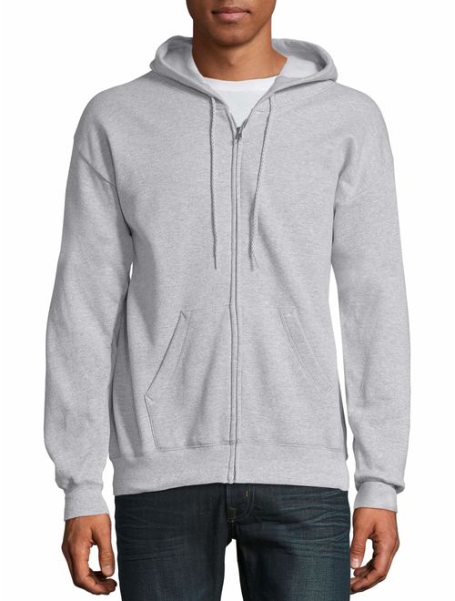 Hanes Men's Ecosmart Fleece Zip Pullover Hoodie with Front Pocket