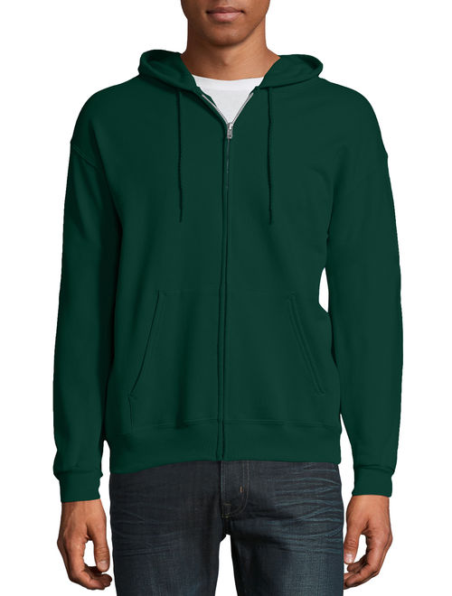 Hanes Men's Ecosmart Fleece Zip Pullover Hoodie with Front Pocket