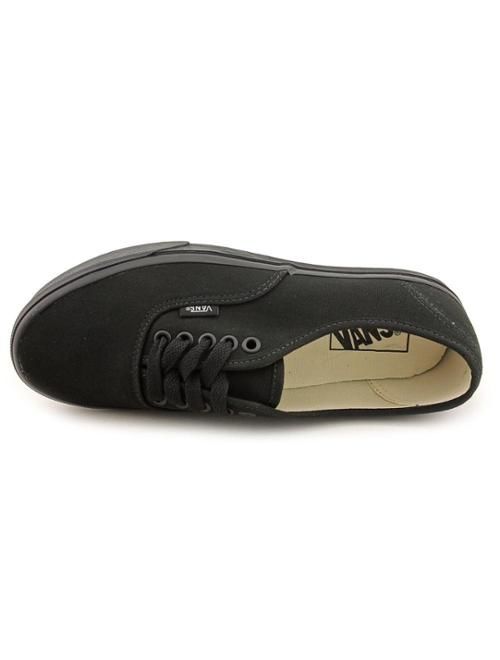 Vans Authentic (Black/Black) Men's Skate Shoes-13