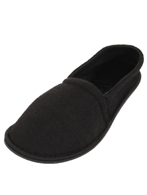 Easy USA Men's Terry Slip On House Slippers