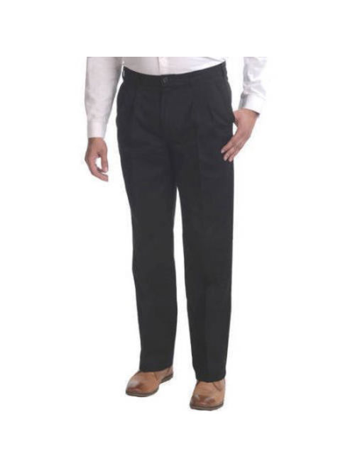 George Men's Pleated Front Wrinkle Resistant Pants