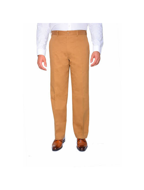 George Men's Flat Front Wrinkle Resistant Pants