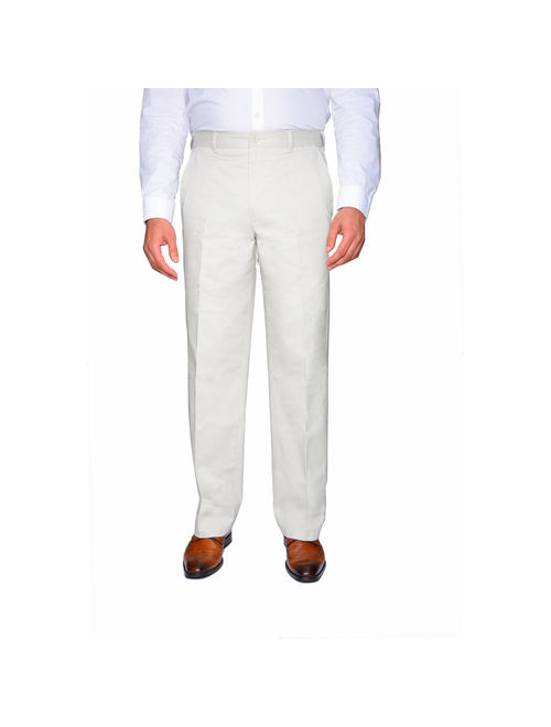 George Men's Flat Front Wrinkle Resistant Pants