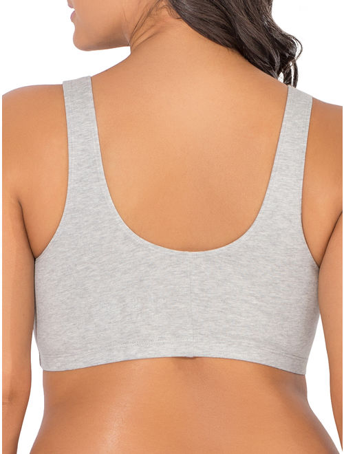 Fruit of the Loom Womens Comfort Front Close Sports Bra, 3 Pack, Style 96014D