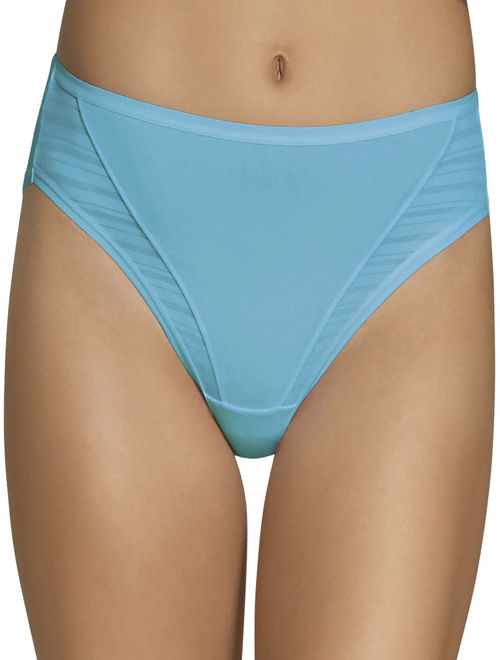 Fruit of the Loom Women's CoolBlend Hi-Cut Underwear, 4 Pack, Sizes S-2XL