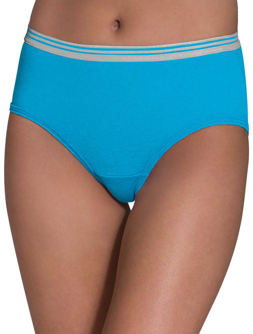 Fruit of the Loom Women's Heather Low-Rise Brief, 6 Pack