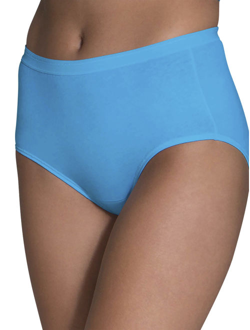 Fruit of the Loom Women's Assorted Cotton Brief, 6 Pack