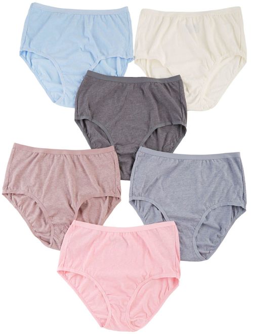 Fruit of The Loom 6-pk. Ultra Soft Solid Brief Panties