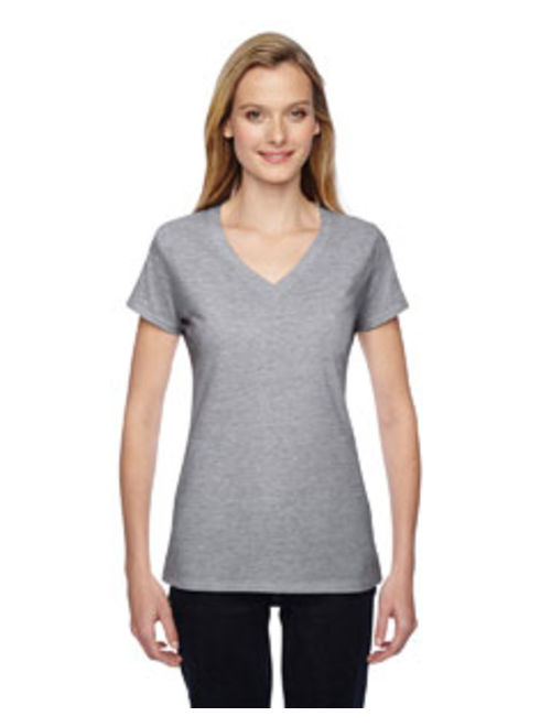 Fruit of the Loom Ladies' 4.7 oz. Sofspun Jersey Junior V-Neck T-Shirt