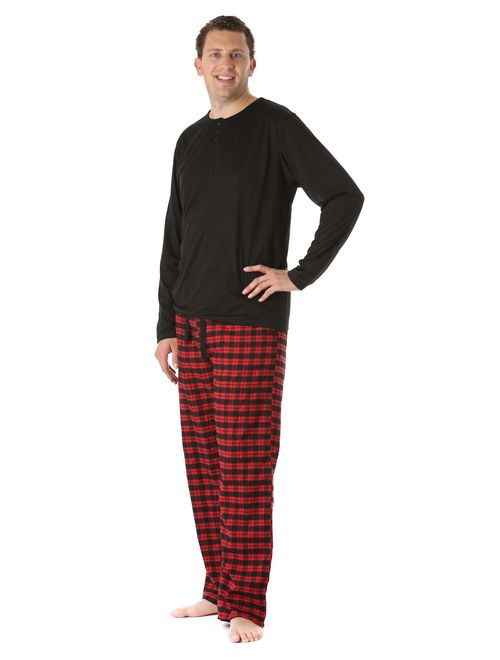 Flannel Pajama Pants with Jersey Top PJ