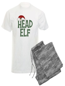 CafePress - Head Elf - Men's Light Pajamas