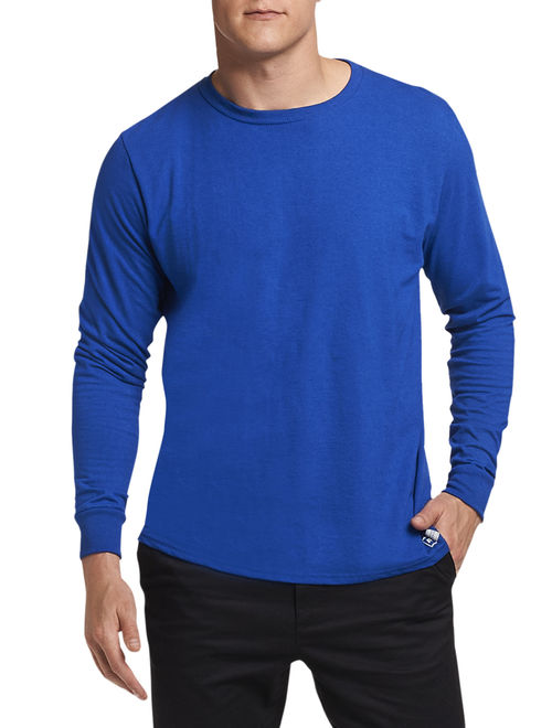 Russell Athletic Men's Essential Dri-Power Long Sleeve T-Shirt with 30+ UPF