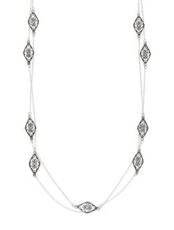 Metal Cut Out Drape Necklace