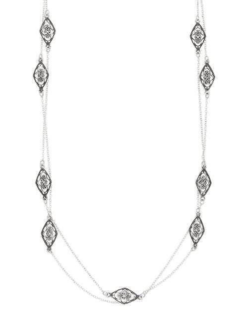 Maurices Metal Cut Out Drape Necklace