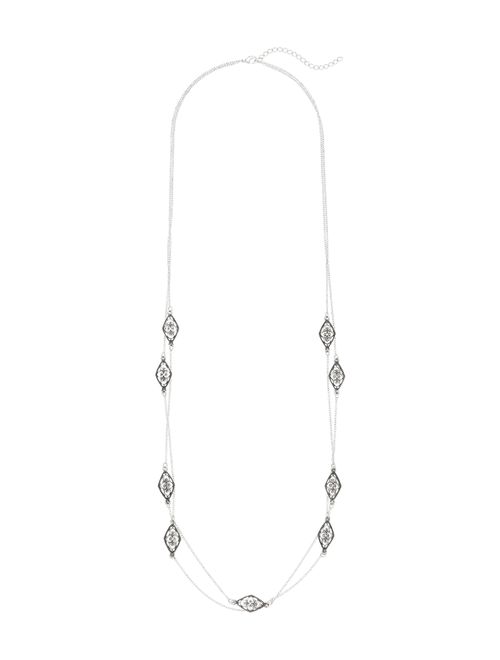 Maurices Metal Cut Out Drape Necklace