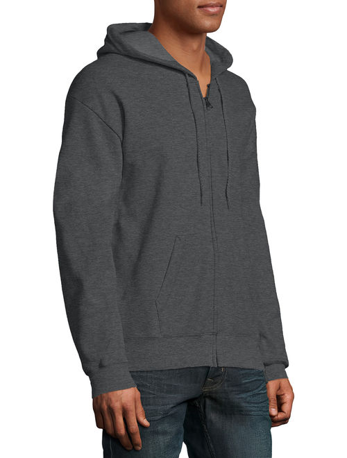 Hanes Big men's ecosmart fleece zip pullover hoodie with front pocket