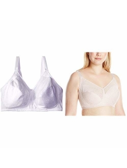 Women's Plus Size comfort shaping jacquard wire free bra, Style 1Q20