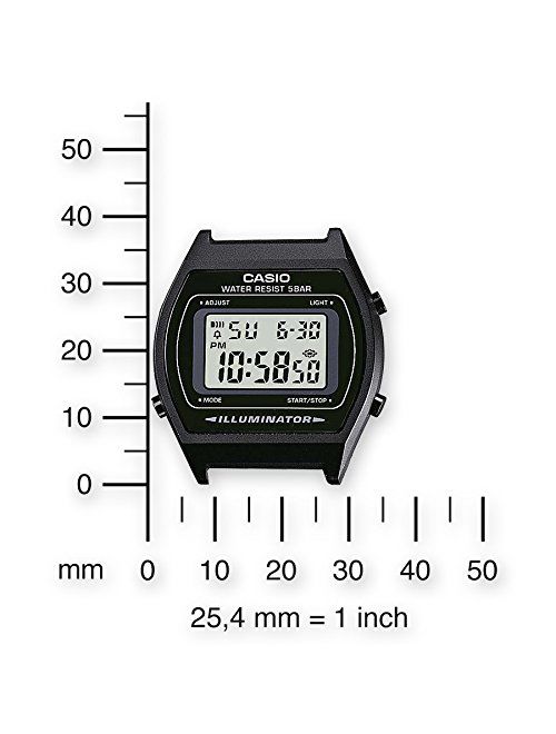 Casio Men's 'Retro' Digital Black Stainless Steel Watch B640WB-1AEF