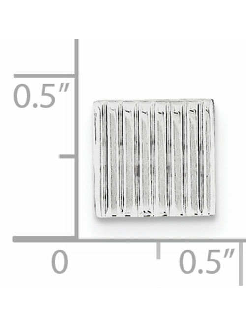 925 Sterling Silver Rhodium-plated Tie Tac Clip