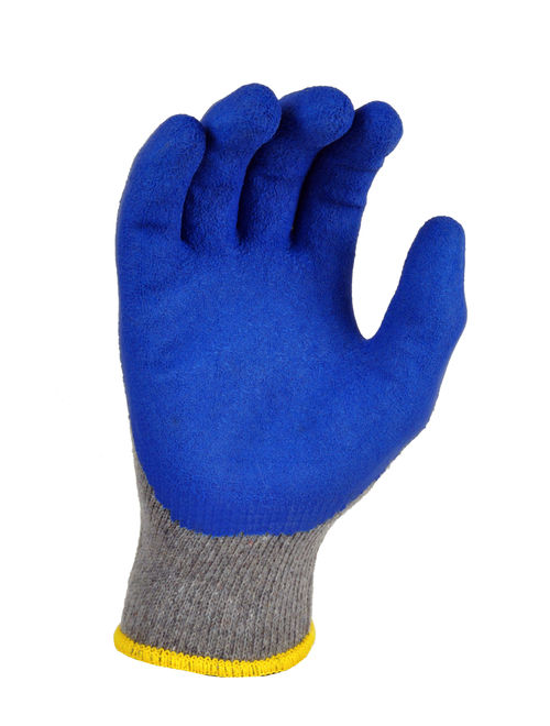 G & F 3100S-DZ Knit Work Gloves, Textured Rubber Latex Coated for Construction, 12-Pairs, Men's Small