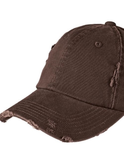 Mafoose Men's Distressed Cap Hat Black