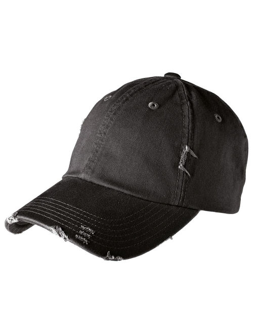 Mafoose Men's Distressed Cap Hat Black