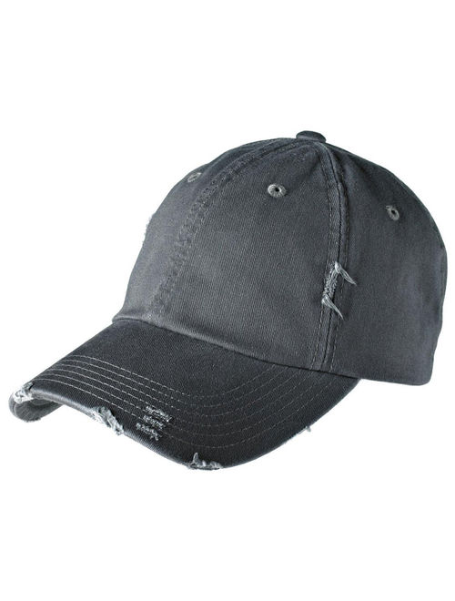 Mafoose Men's Distressed Cap Hat Black