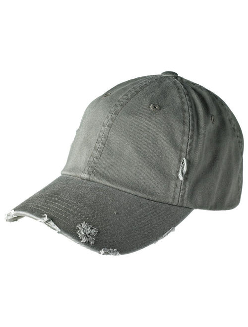 Mafoose Men's Distressed Cap Hat Black