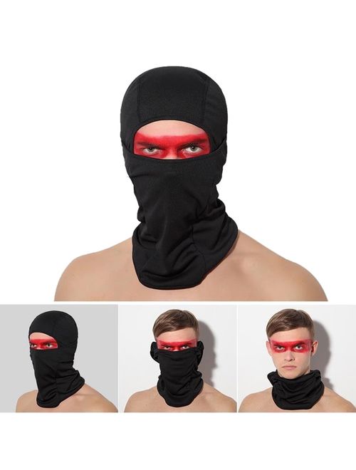 Outgeek Ski Mask Black Balaclava Full Face Mask Motorcycle Cycling Mask