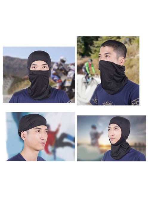 Outgeek Ski Mask Black Balaclava Full Face Mask Motorcycle Cycling Mask