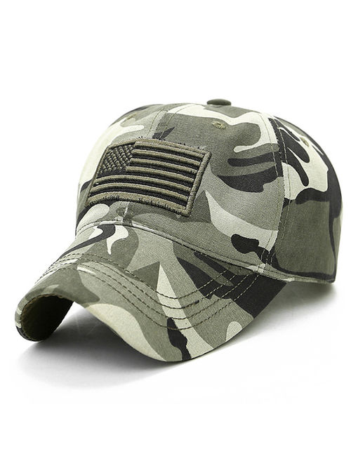 Men Baseball Cap Military Army Camo Hat Trucker Snapback Sport