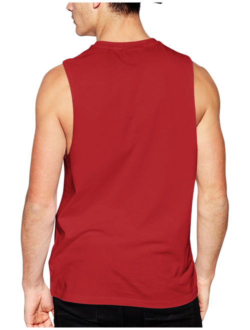 Men's Sleeveless Tee Shirts Muscle Gym Tank Top