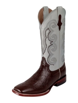 Western Boots Mens Cowboy Smooth Ostrich Kango Red 10293-07