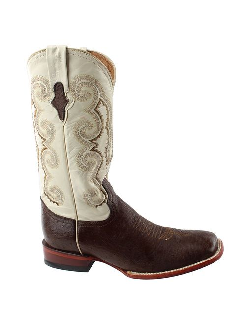 Western Boots Mens Cowboy Smooth Ostrich Kango Red 10293-07